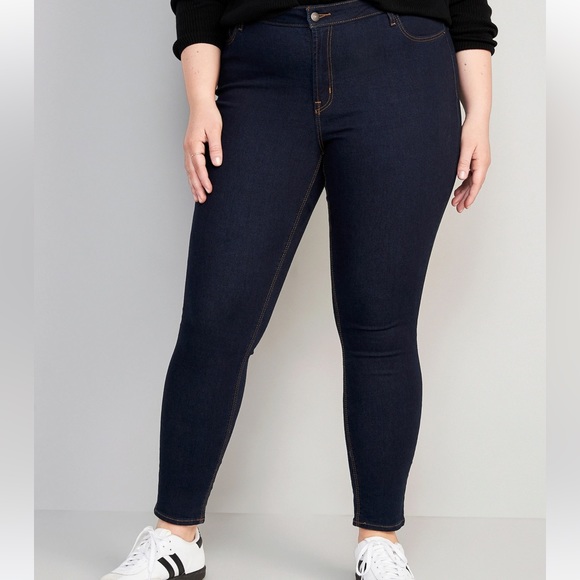 Old Navy Original Skinny Dark Jeans Size 12 Long - Picture 3 of 9